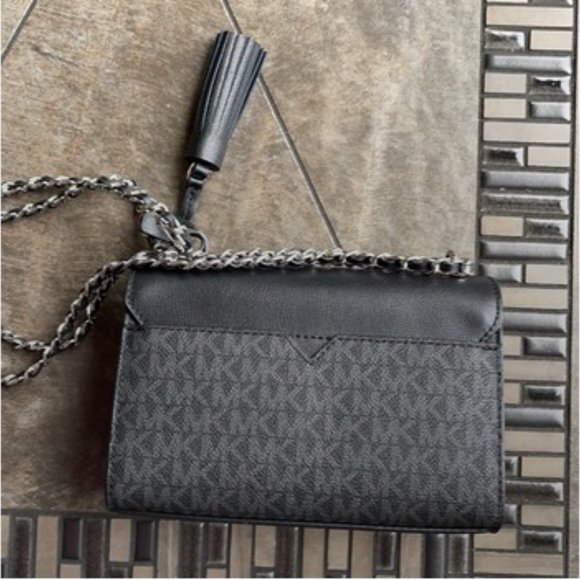 Michael Kors Rose Small Crossbody Black - Picture 6 of 16